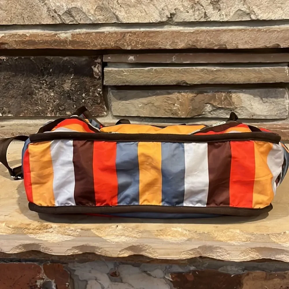 Le Sportsac Striped Ripstop Diaper Bag with Changing Pad